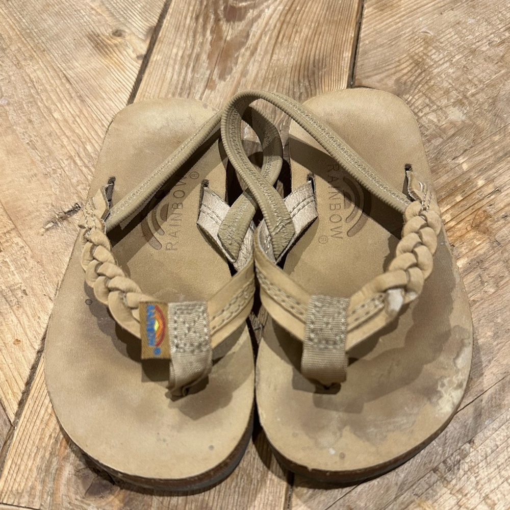 Rainbow Flirty Braidy sandal toddler 5/6